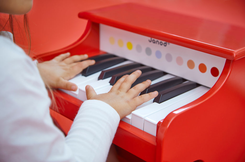 Il mio primo pianoforte elettronico in legno, Rosso