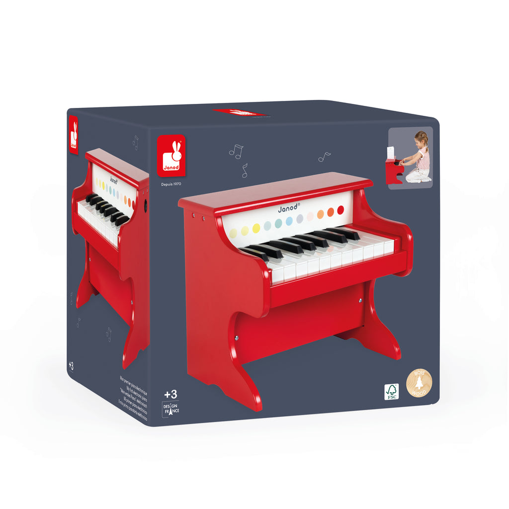 Il mio primo pianoforte elettronico in legno, Rosso