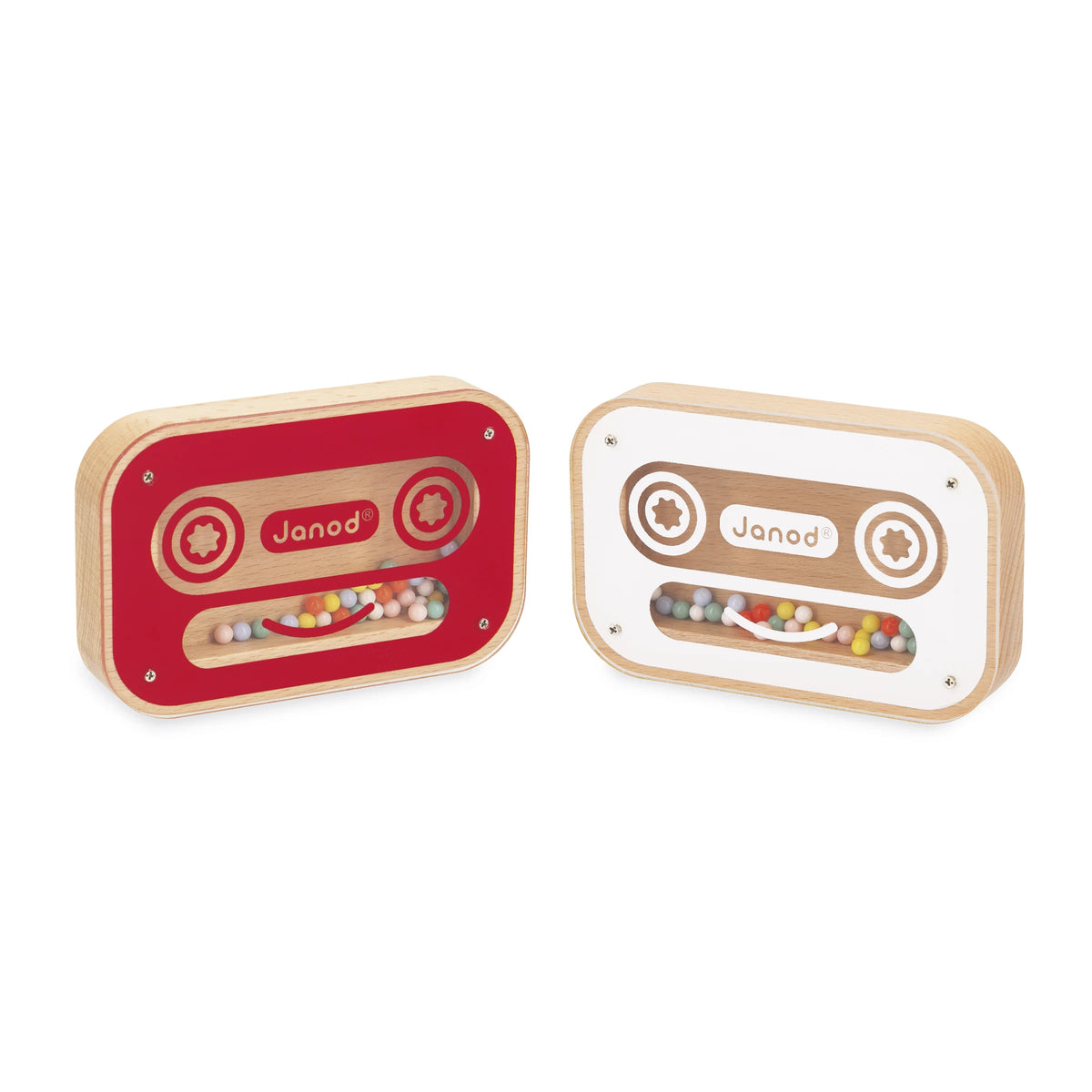 Maracas cassette en bois – Confetti