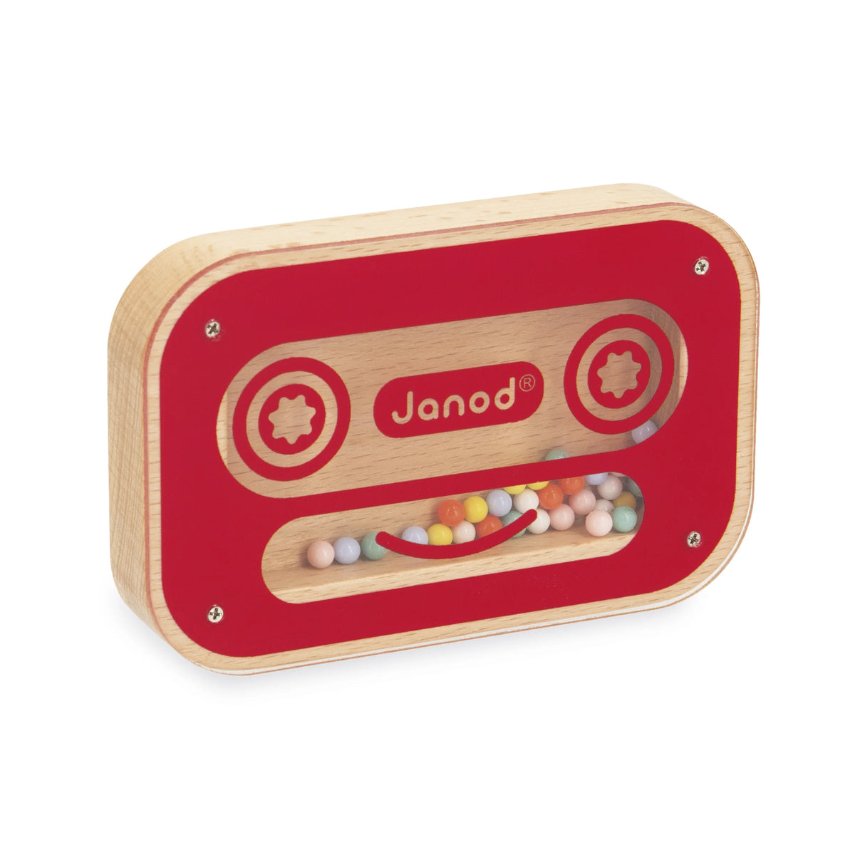 Maracas cassette en bois – Confetti