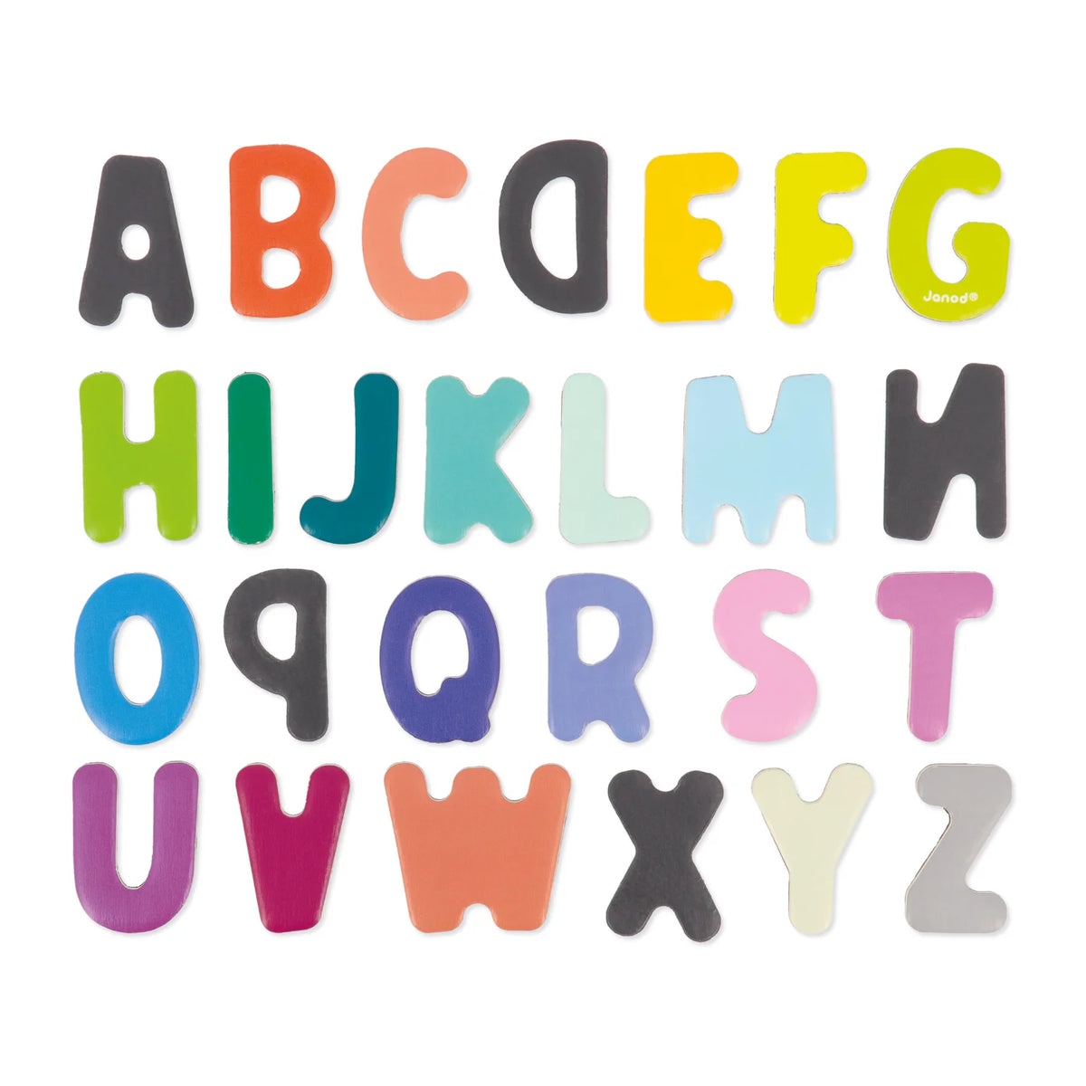 Alphabet magnétique en bois – 52 lettres