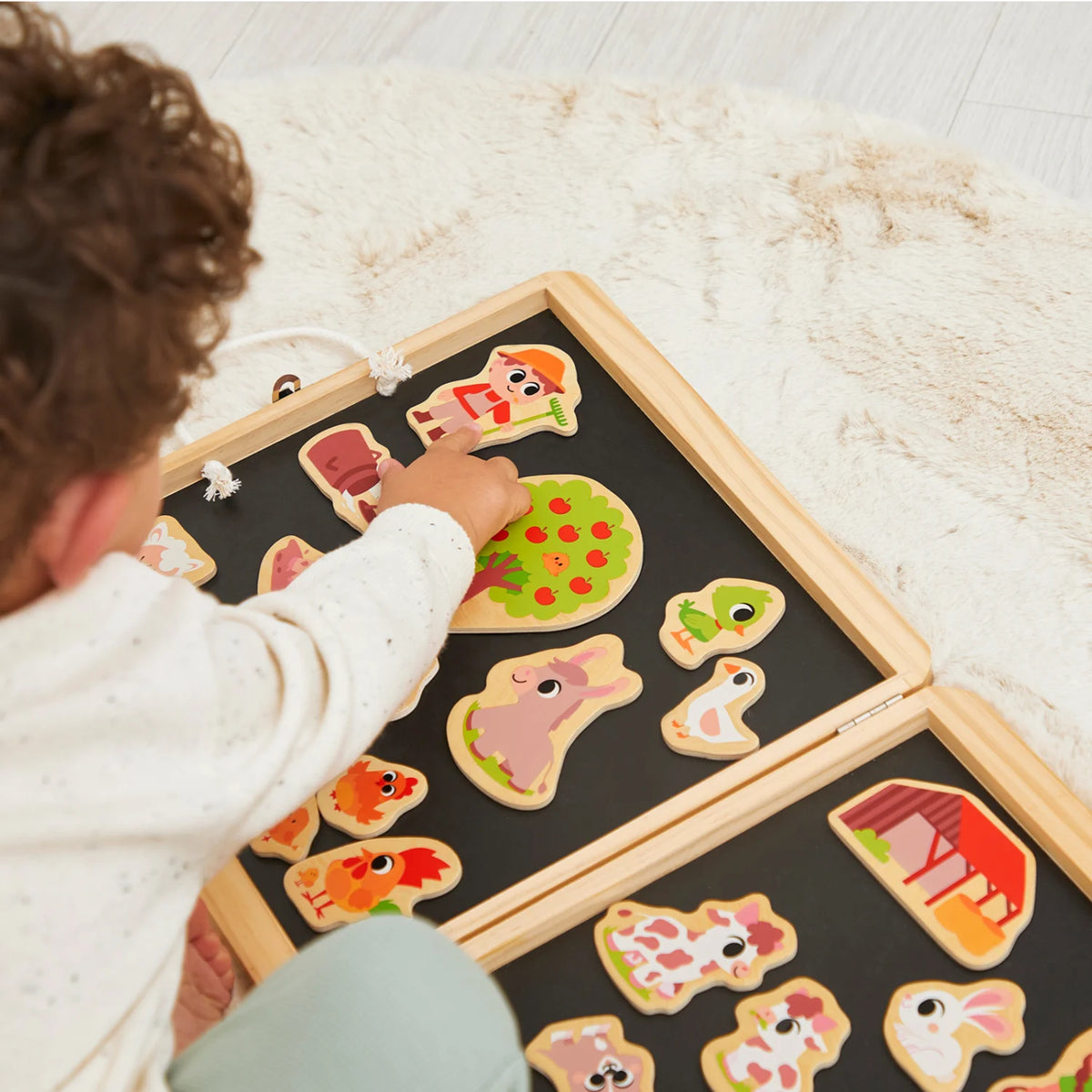 Wooden Farm Magnets – 24 Pieces