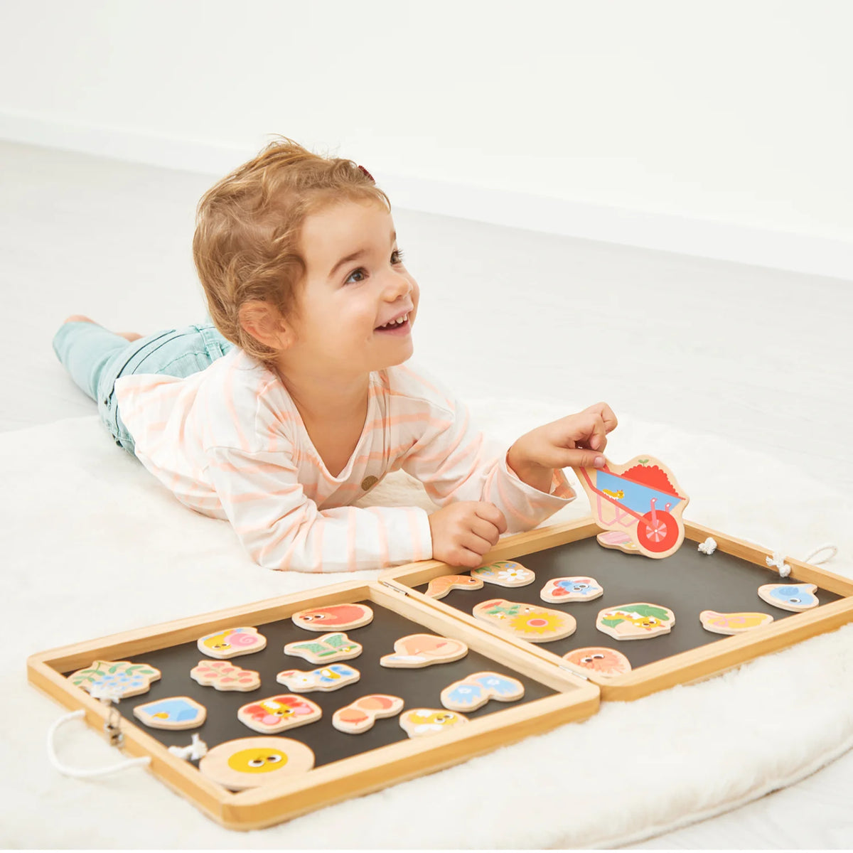 Wooden Garden Magnets – 24 Pieces