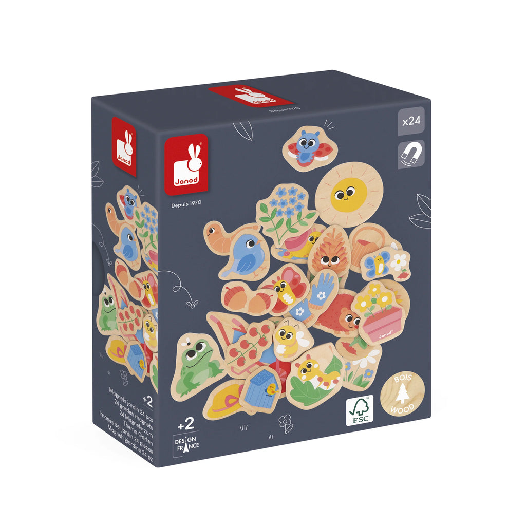 Magneti Giardino in legno – 24 pezzi
