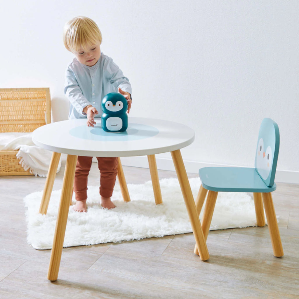 Table et 2 chaises Banquise en bois