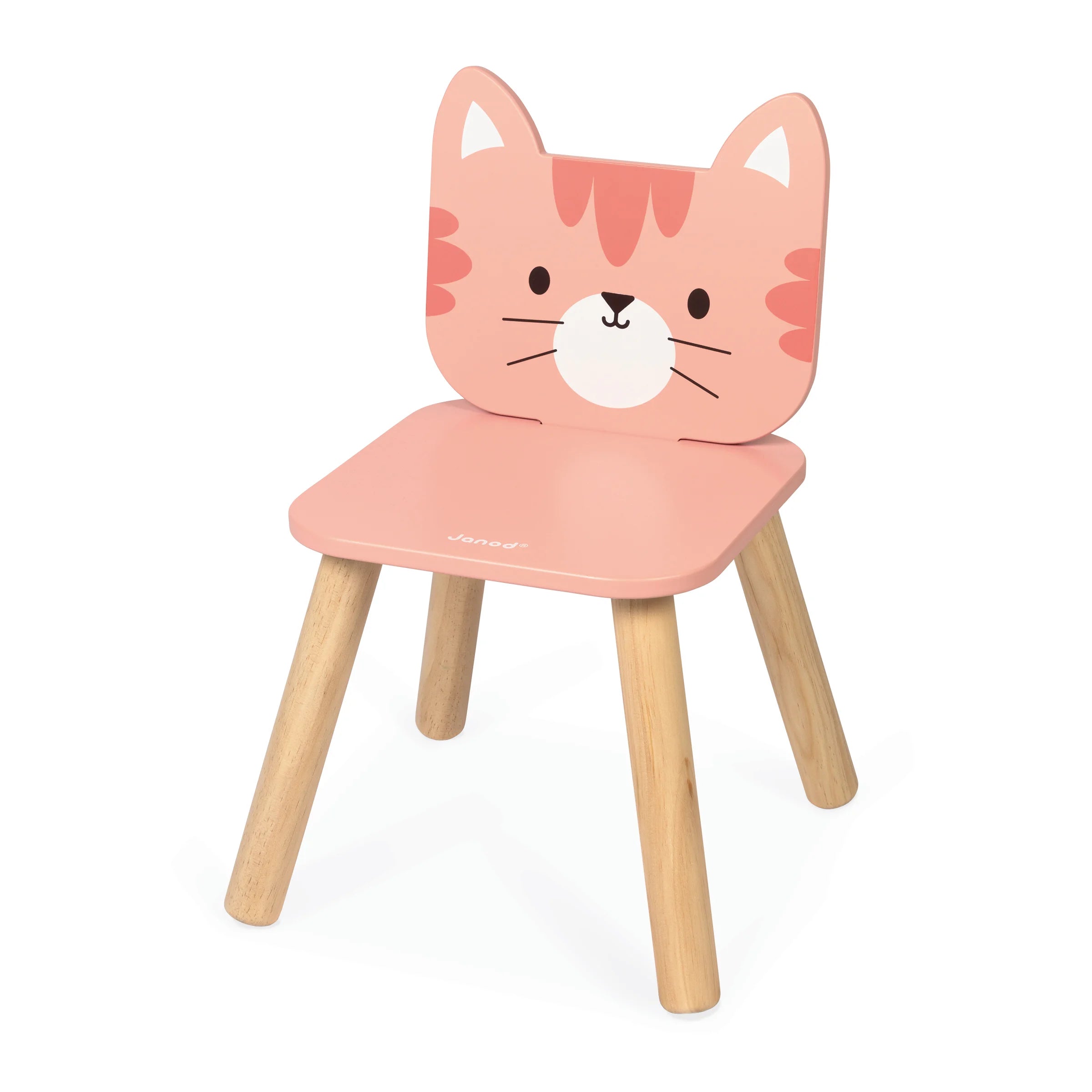 Sedia in legno per bambini, Gatto