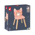 Sedia in legno per bambini, Gatto