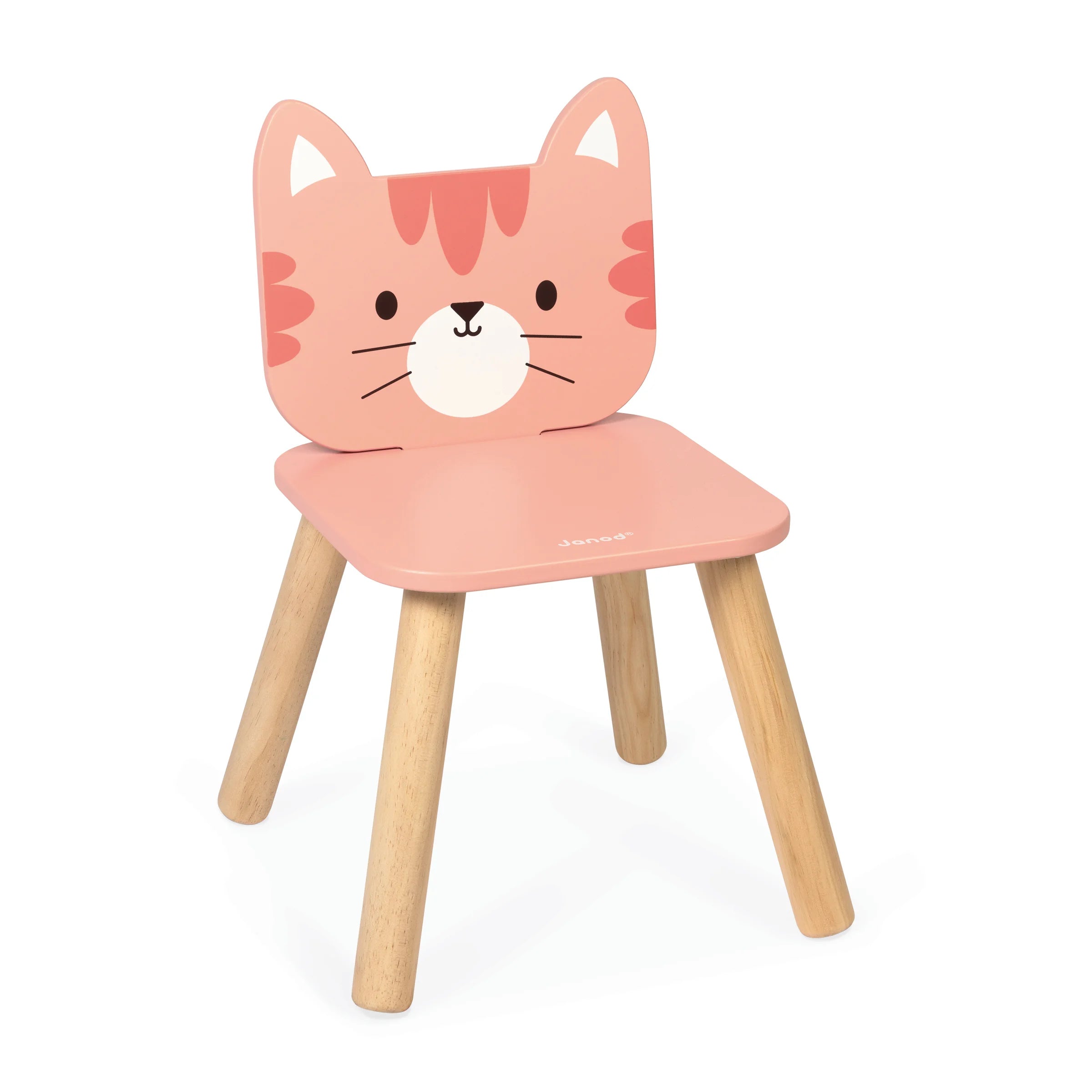 Sedia in legno per bambini, Gatto