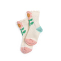 Flower ribbed socks, Java