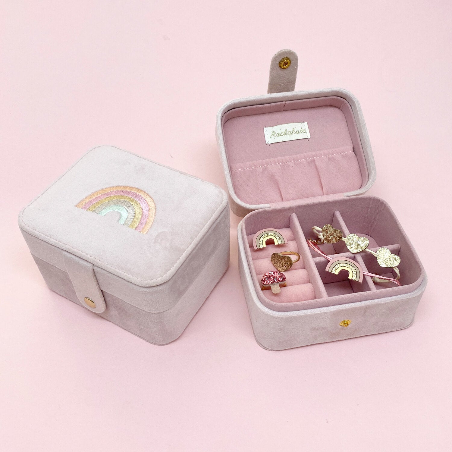 Pink Rainbow Jewelry Box