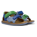 Sandali aperti in pelle multicolore