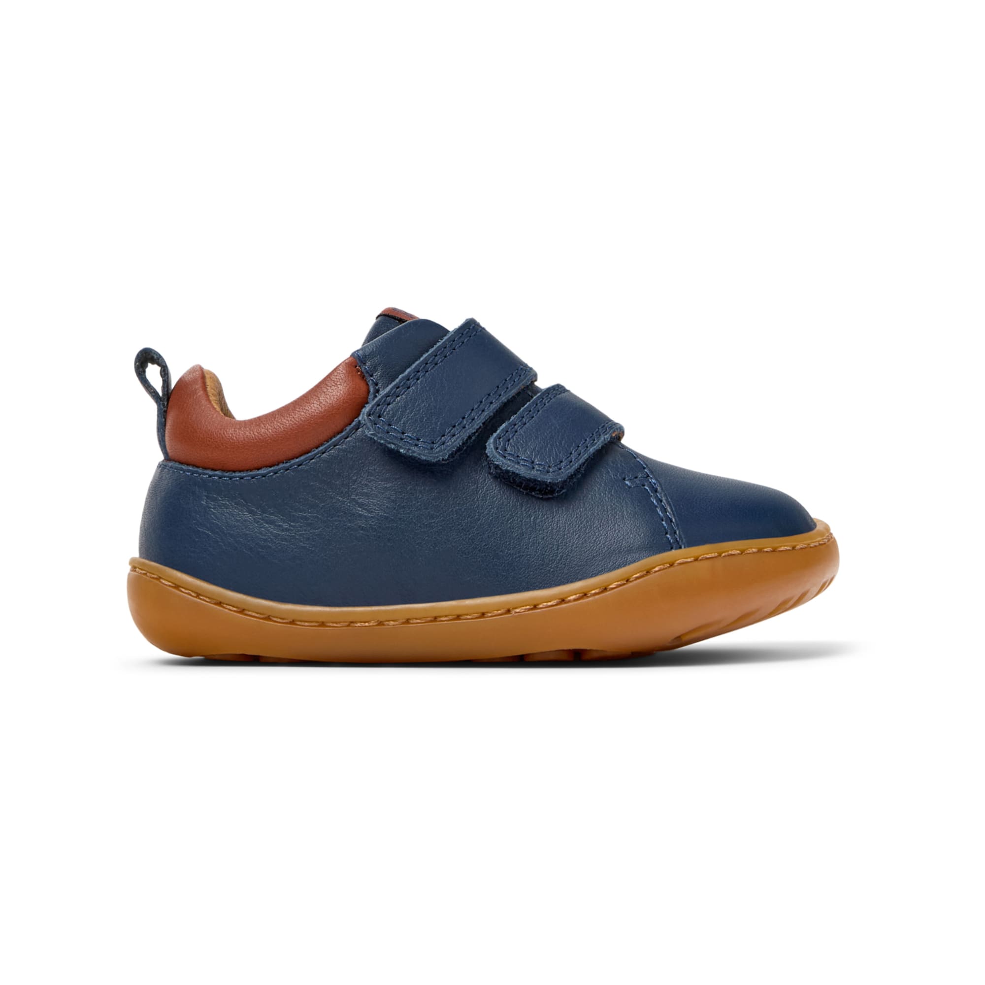 Scarpe Sneaker blu in pelle con strappi, Peu Camper per bambini