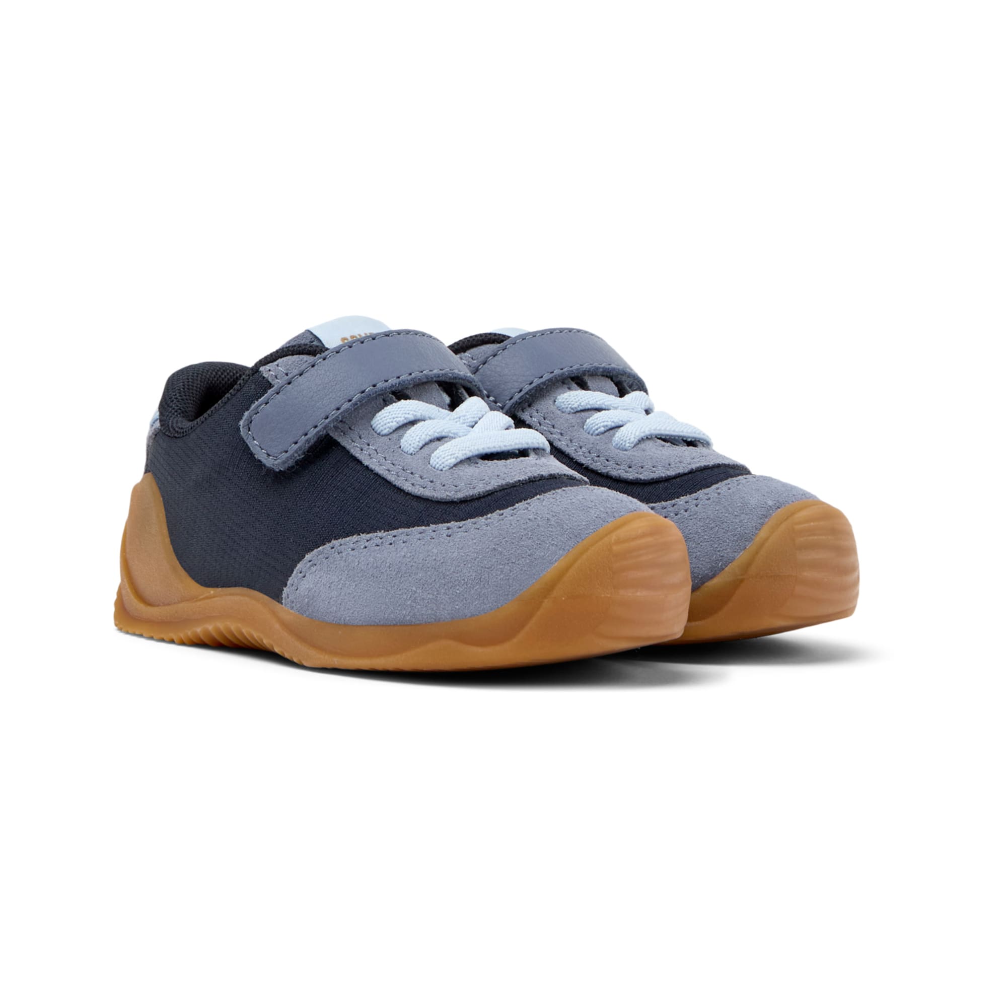 Blue sneaker in fabric and nubuck, Dadda