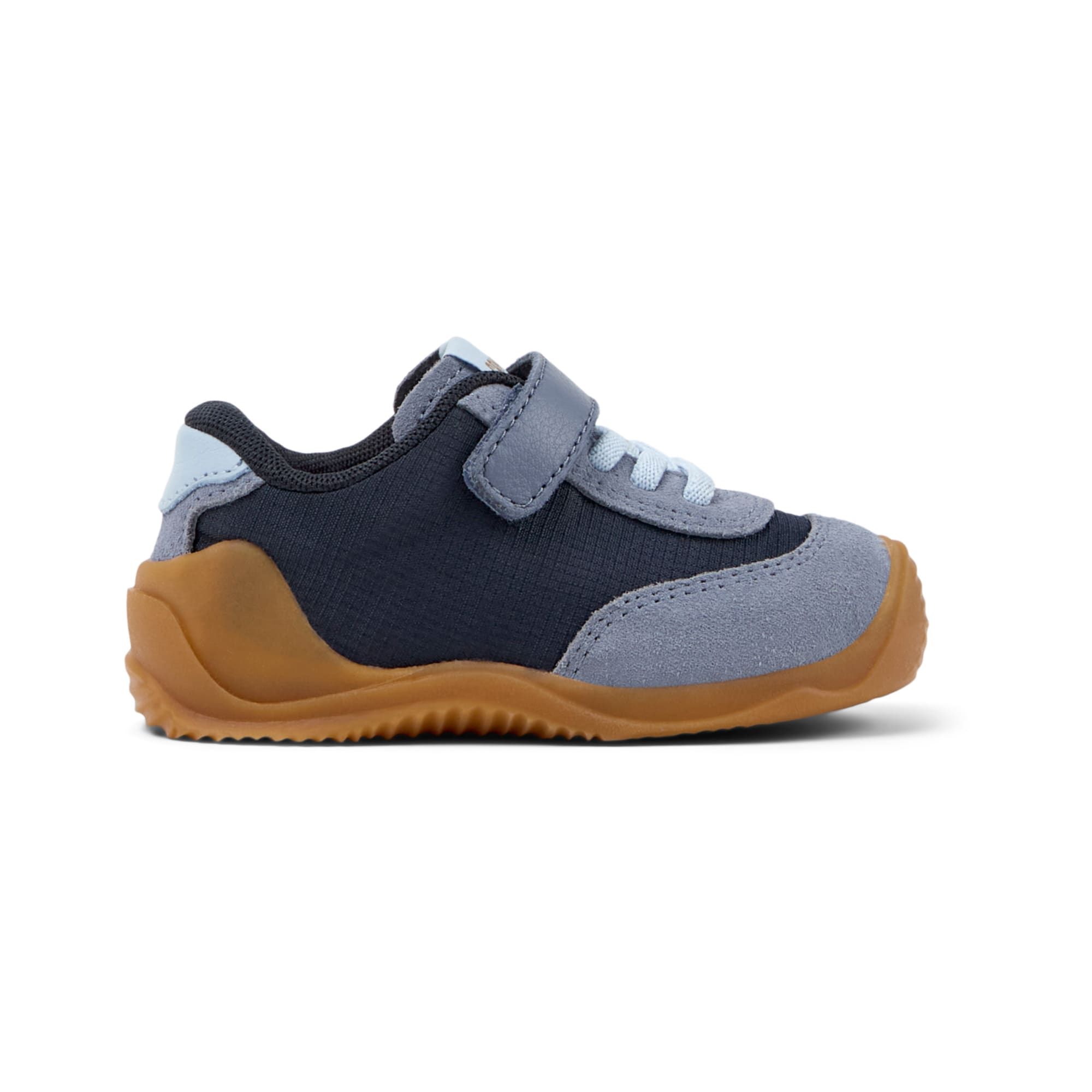 Blue sneaker in fabric and nubuck, Dadda