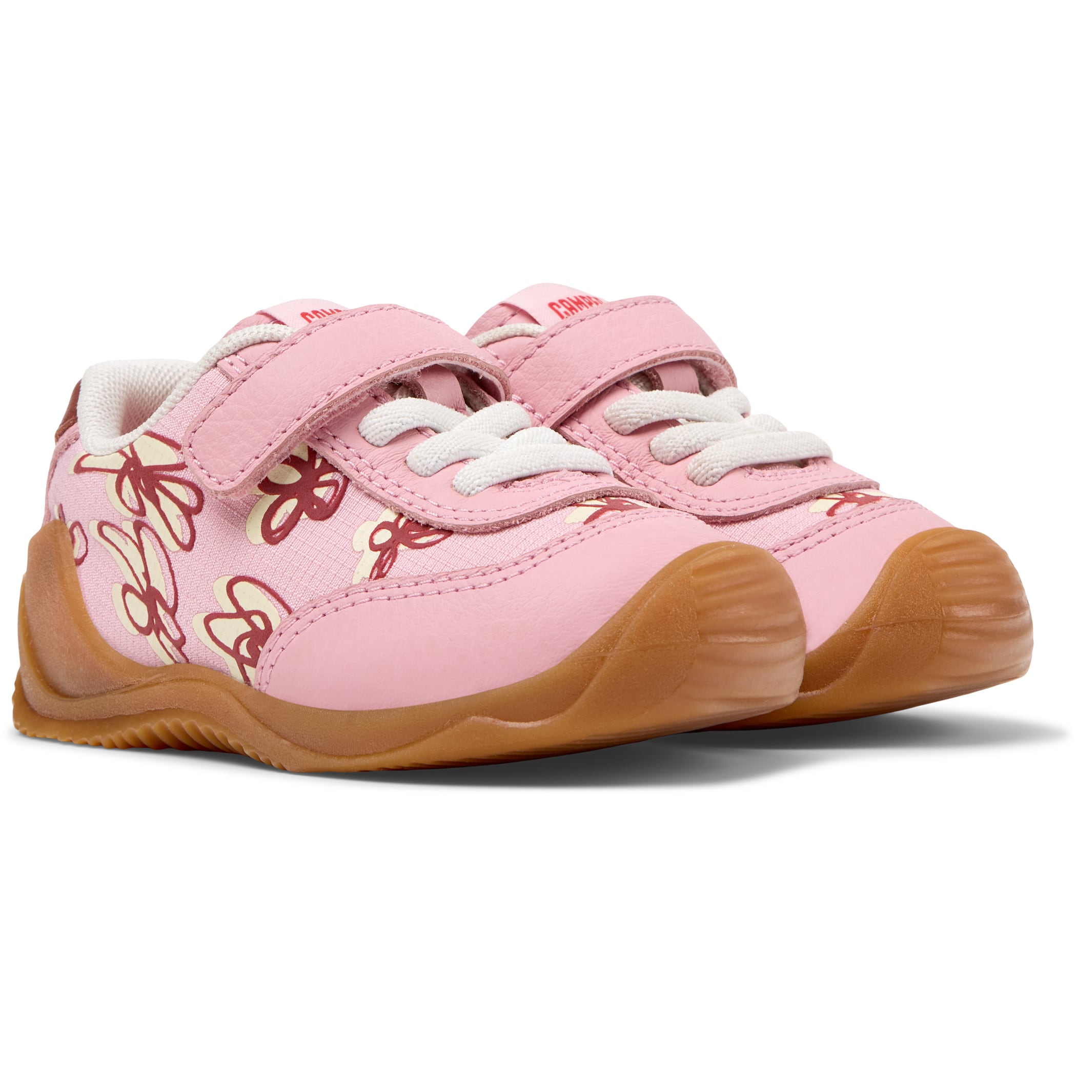 Pink fabric and leather sneaker, Dadda