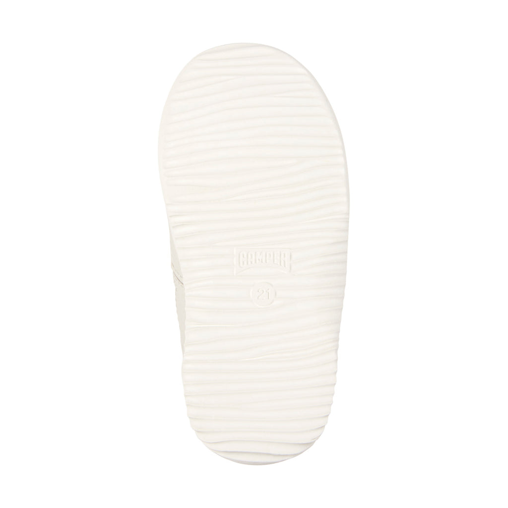 White and red sneaker in fabric and leather, Dadda