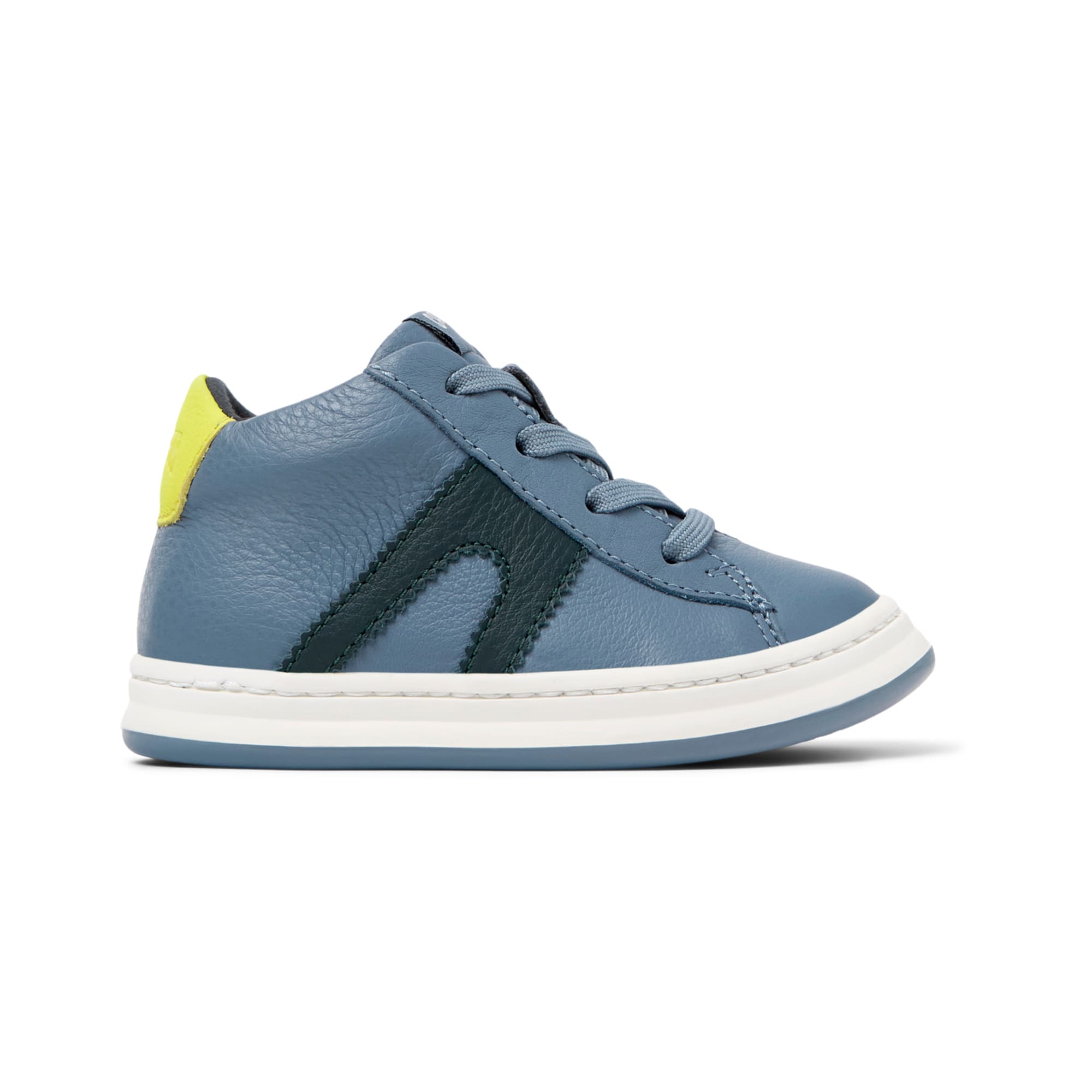 Matte blue leather sneaker, Twins