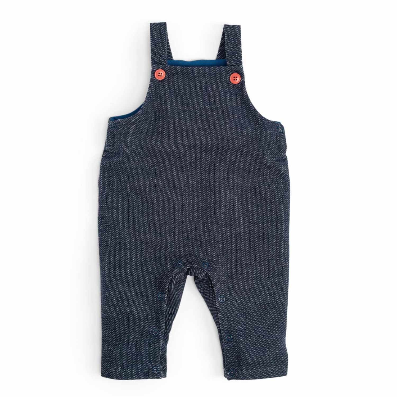 Salopette in cotone effetto denim, Kalin