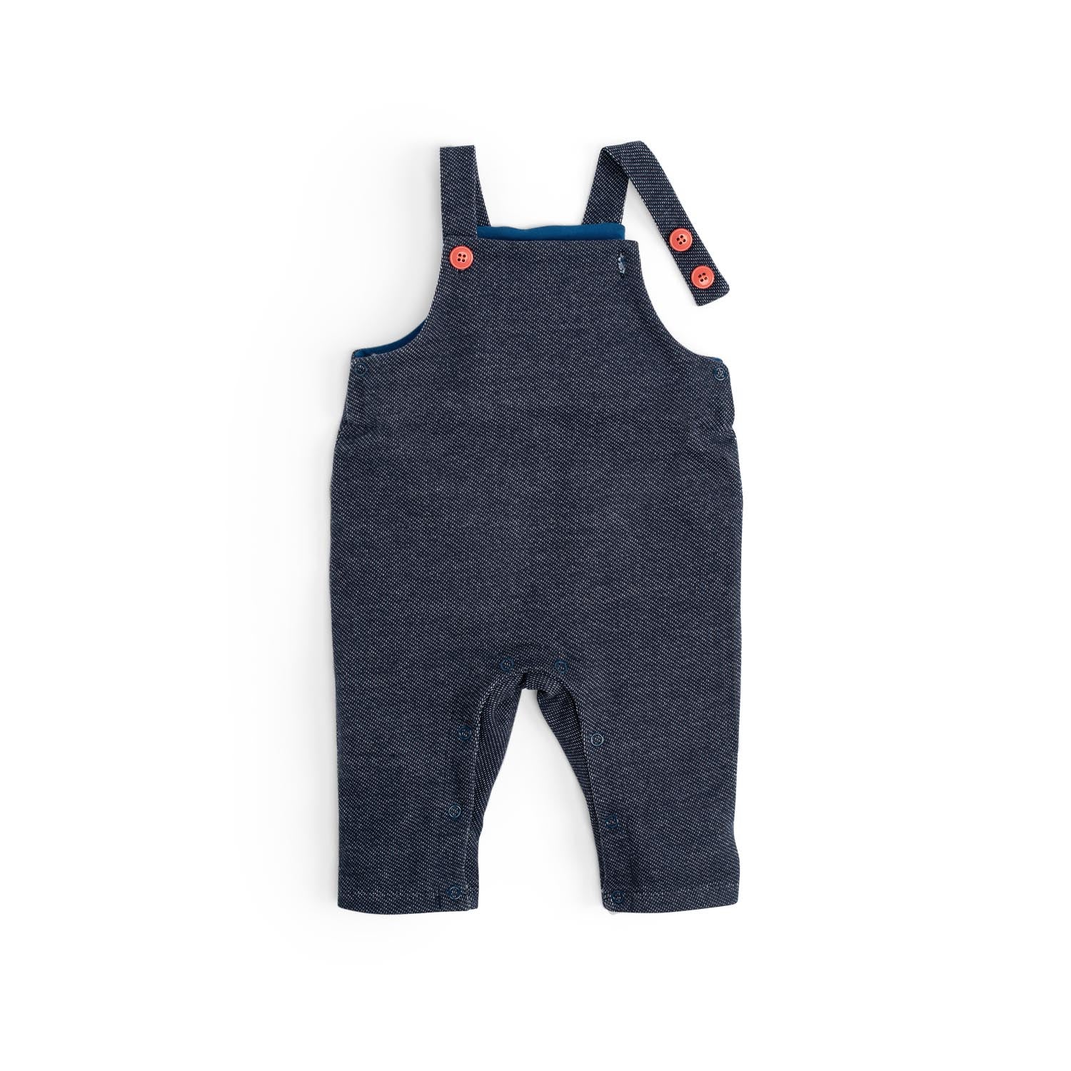 Salopette in cotone effetto denim, Kalin