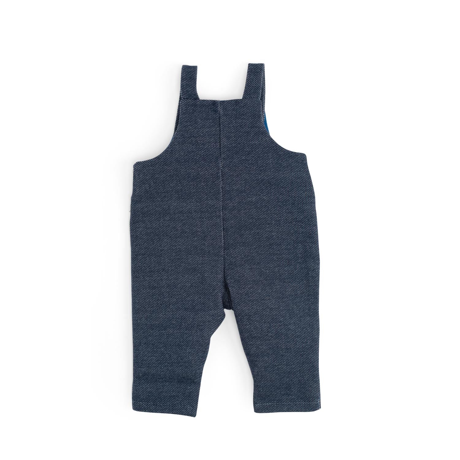 Salopette in cotone effetto denim, Kalin