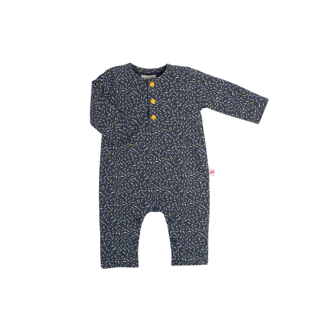 Tutina intera in caldo cotone blu scuro, Kalypso
