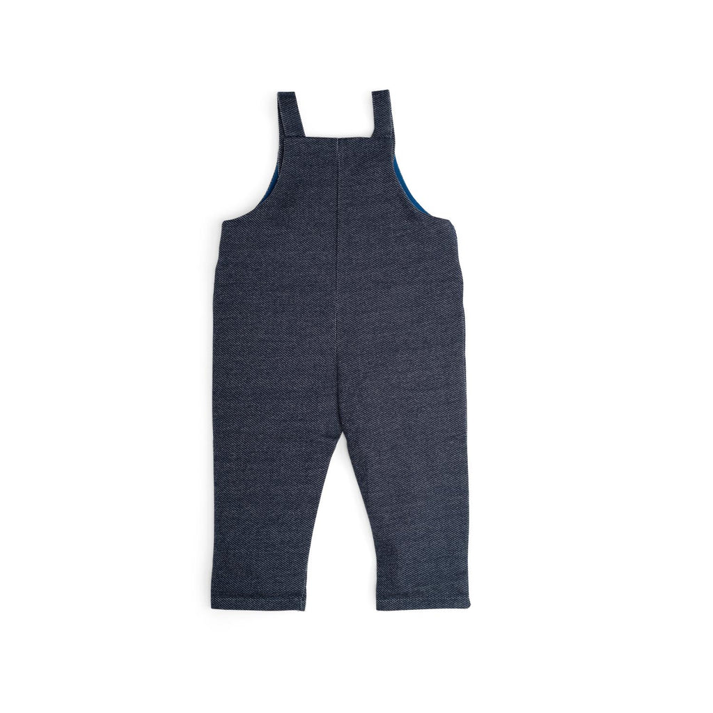 Salopette in cotone effetto denim, Kapok