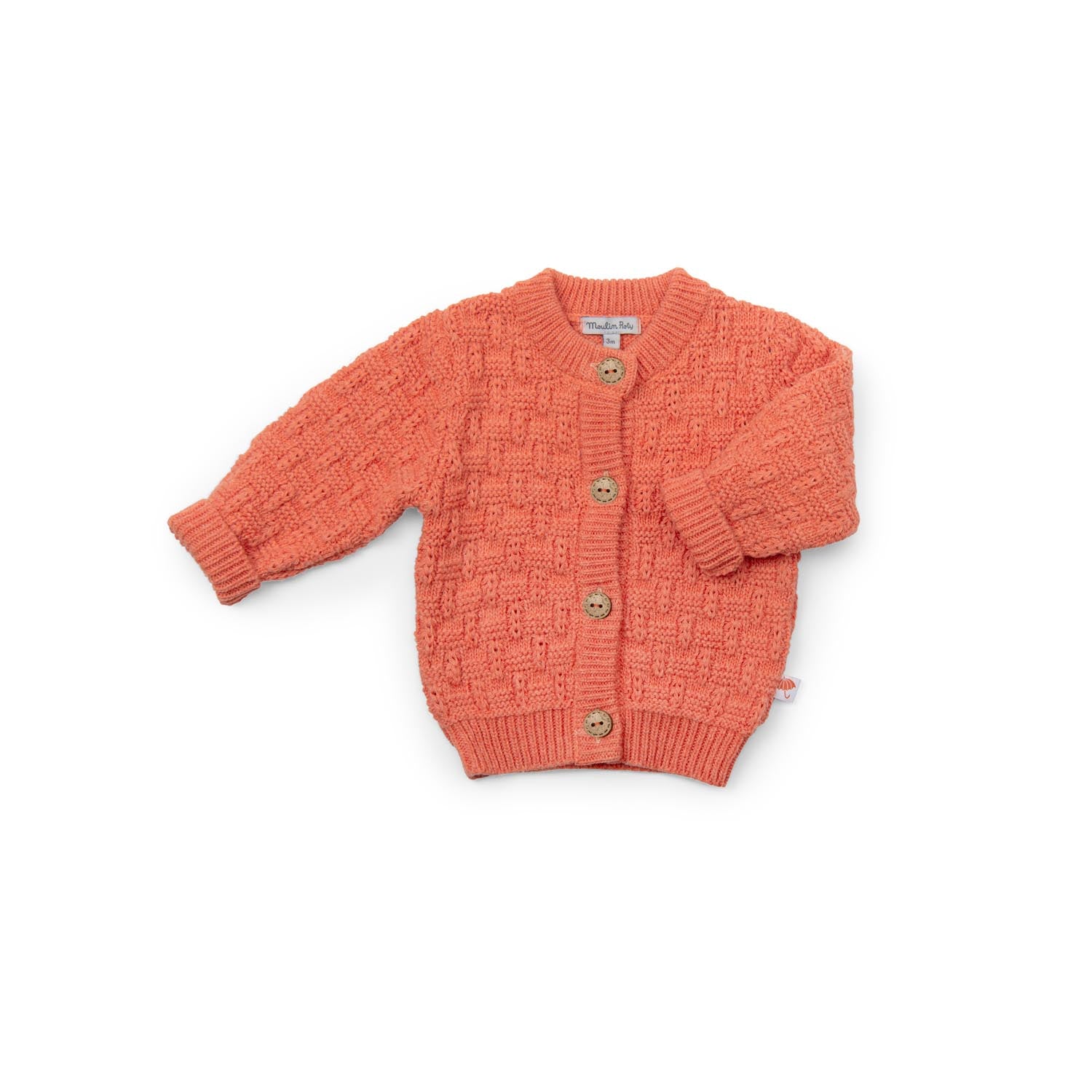 Coral patterned knitted cardigan, Karite