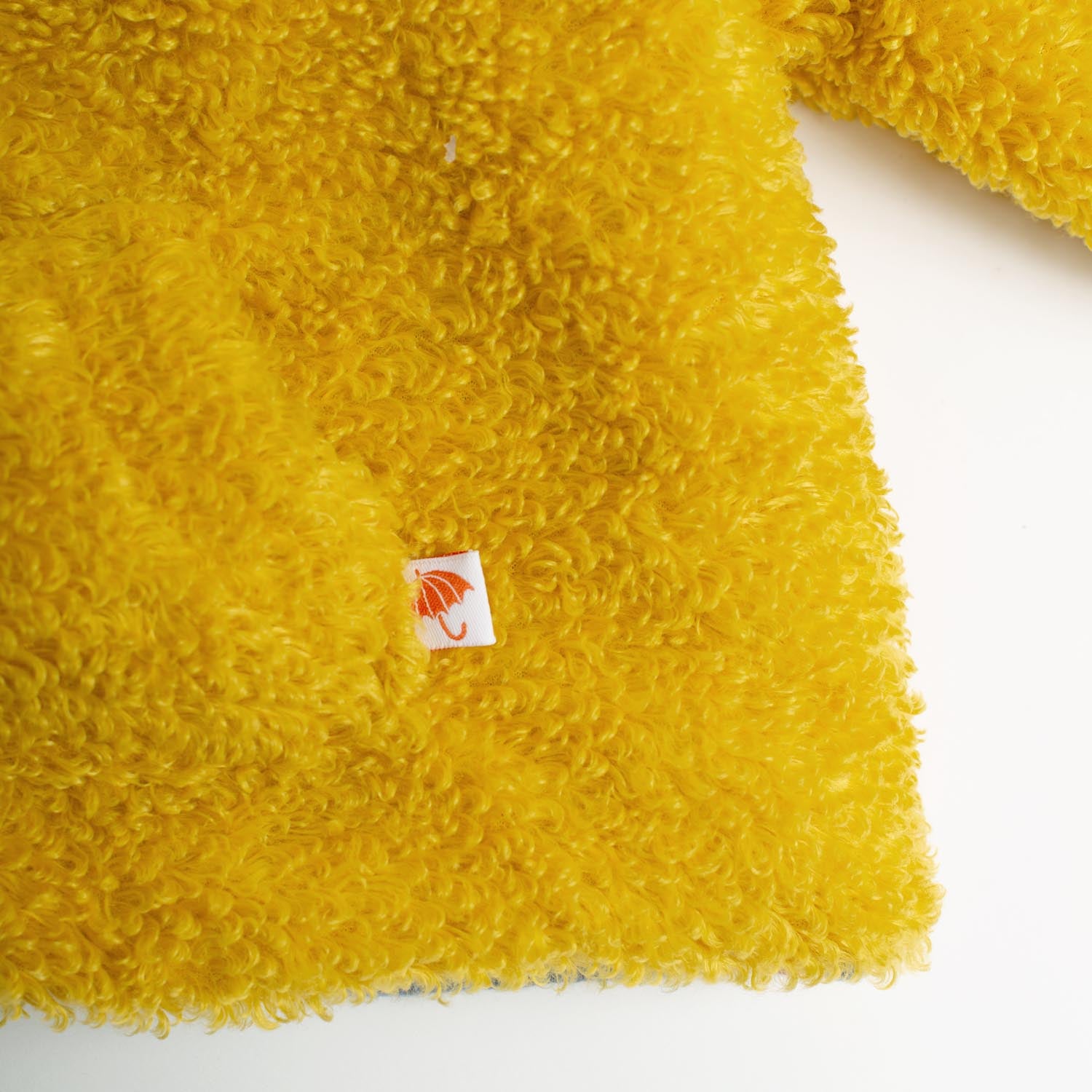 Mustard Faux Fur Hooded Coat, Karl