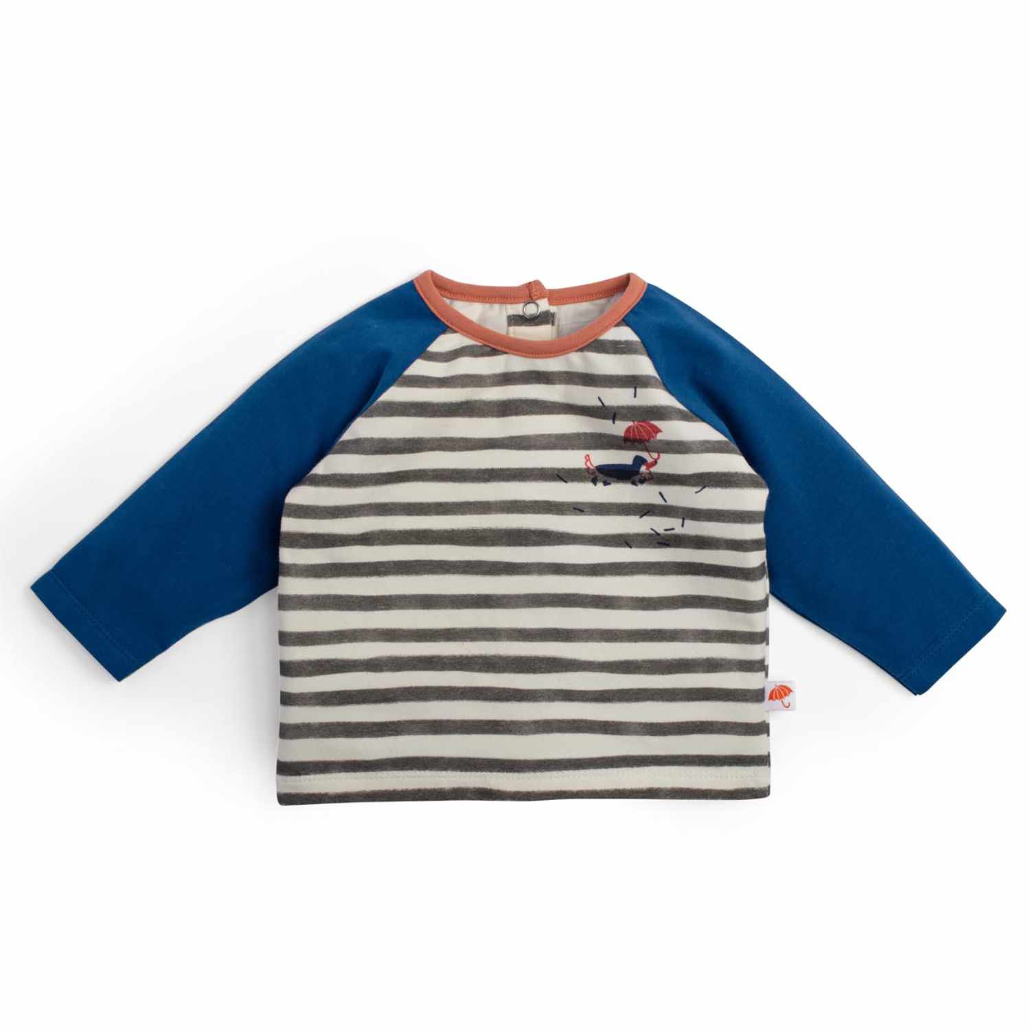 Long-sleeved T-shirt in warm cotton, Karma