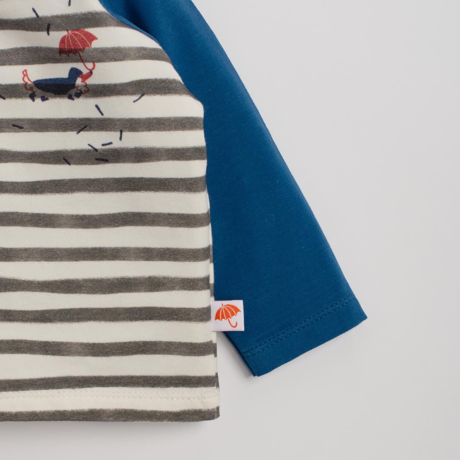 Long-sleeved T-shirt in warm cotton, Karma