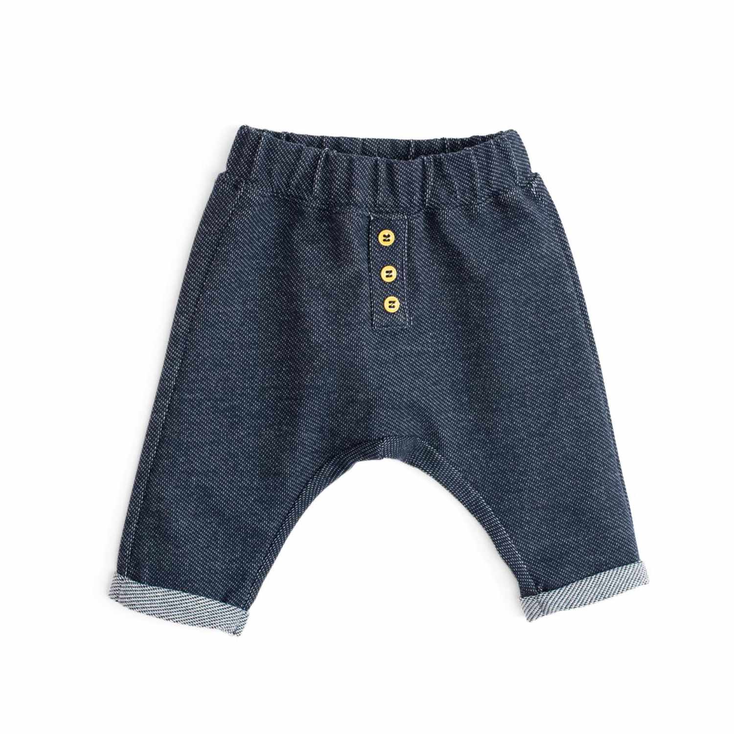 Denim effect cotton trousers, Kassio