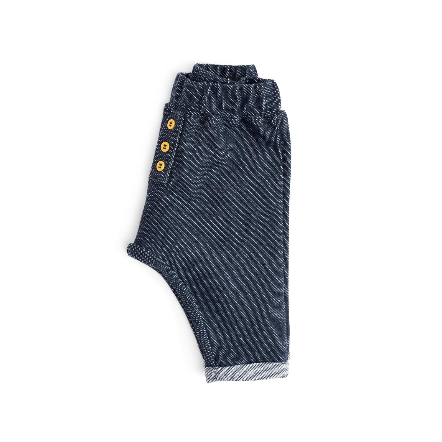 Denim effect cotton trousers, Kassio