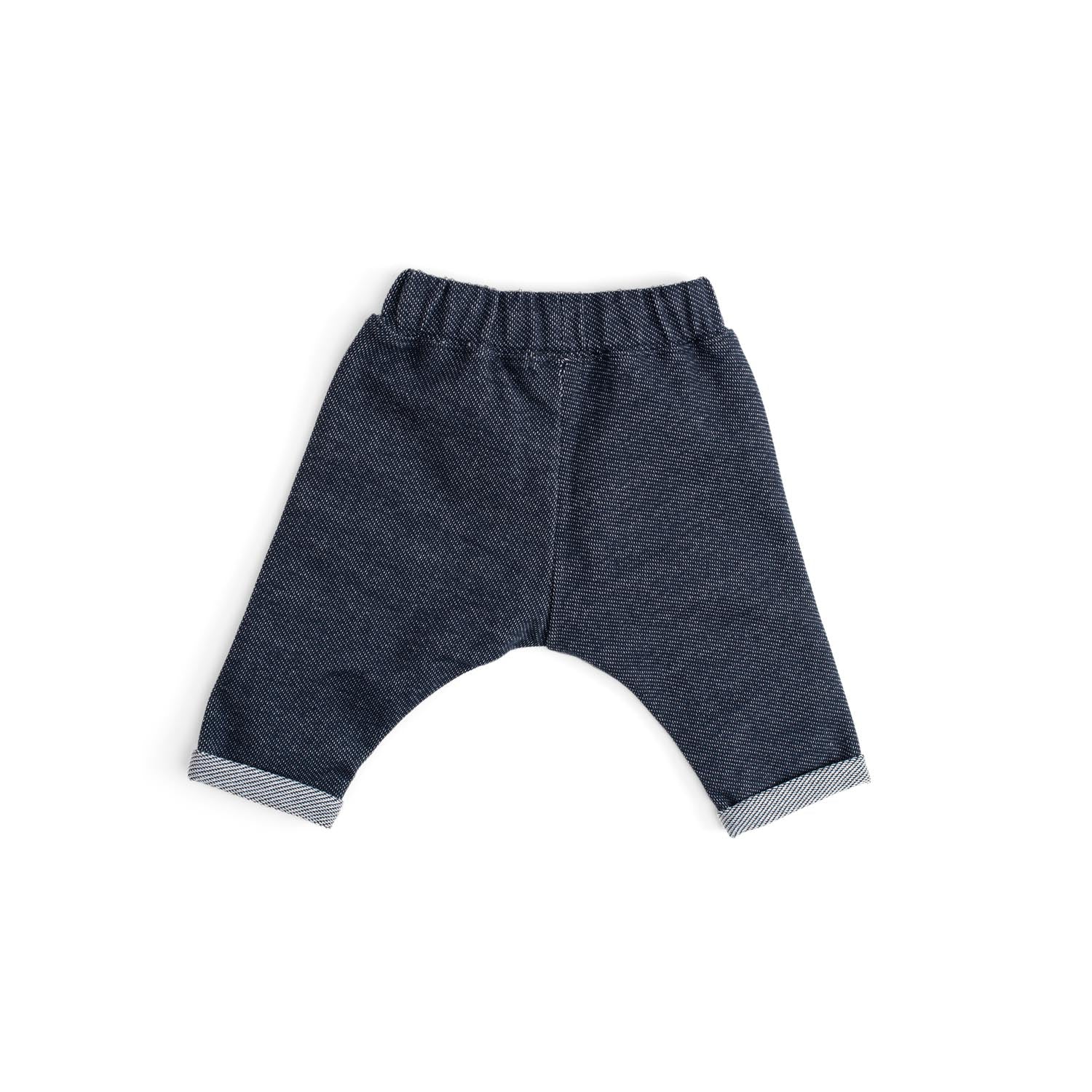 Denim effect cotton trousers, Kassio