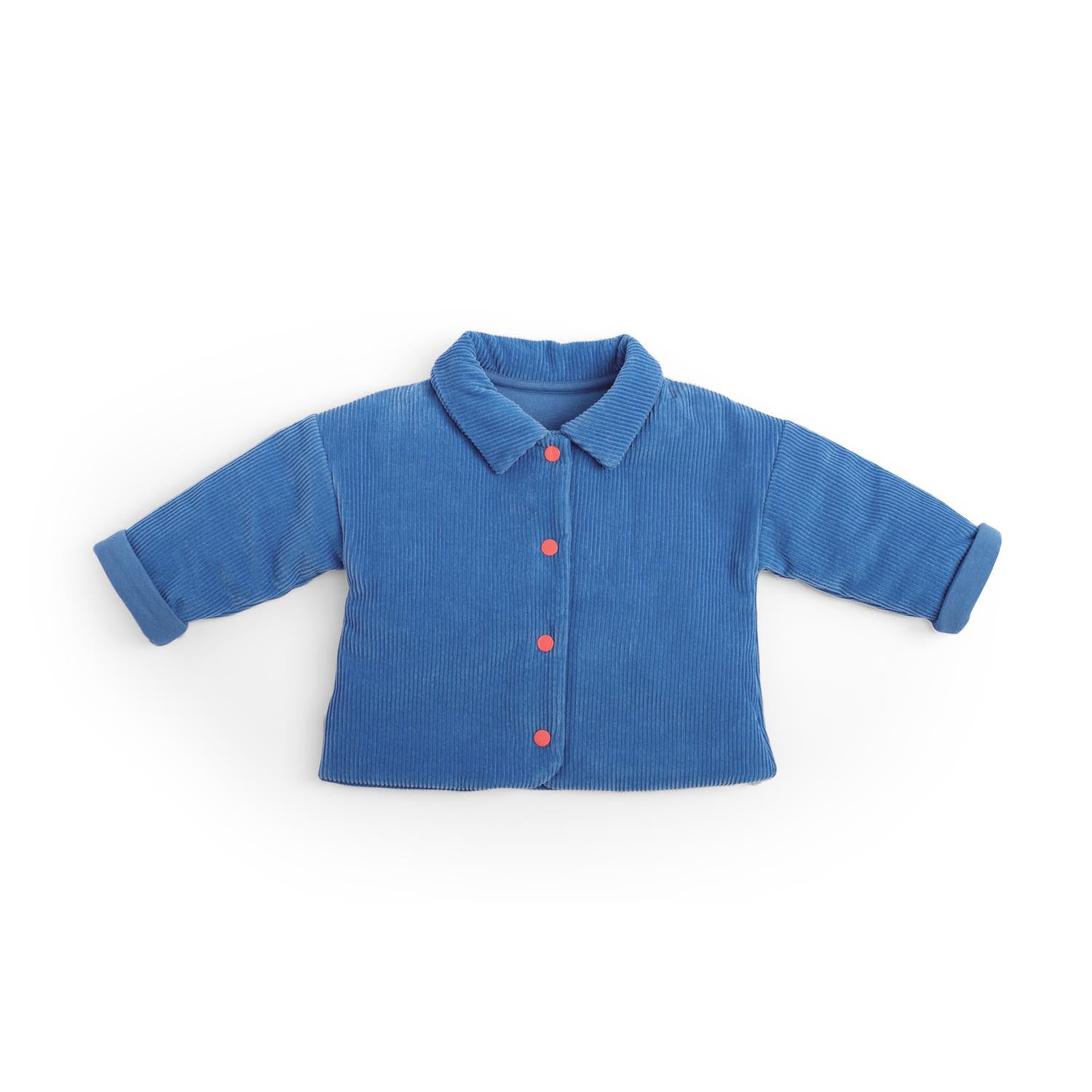 Blue Corduroy Padded Jacket, Kelio