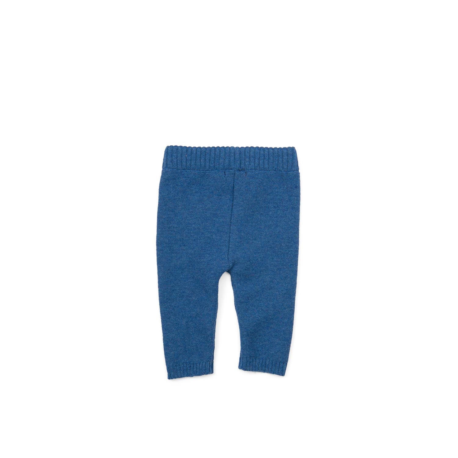 Midnight Blue Knit Leggings, Kyan