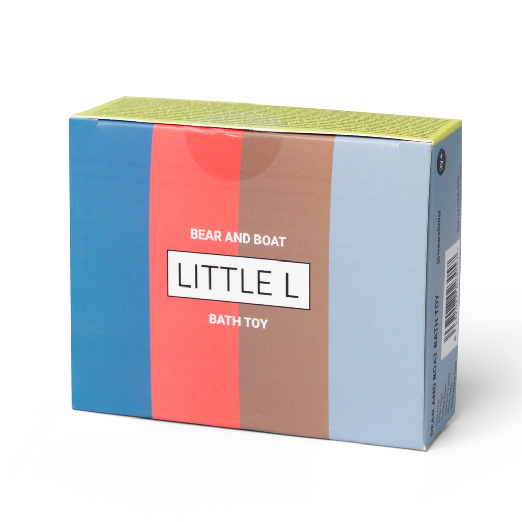 Silicone bath toy, Little boat with teddy bear