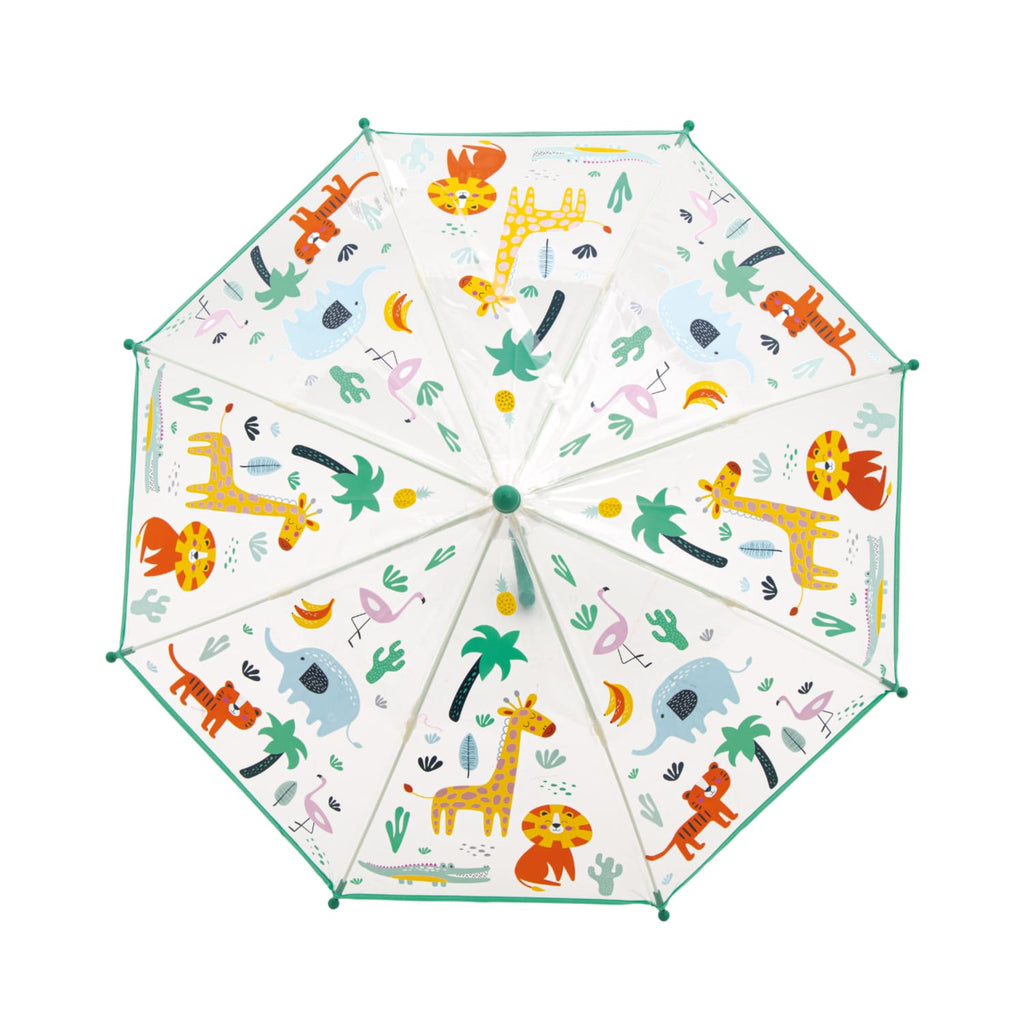 Ombrello magico trasparente 46cm, Giungla