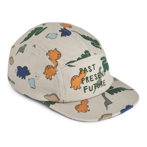 Cappello con visiera in cotone bio, Dinosauri | Liewood
