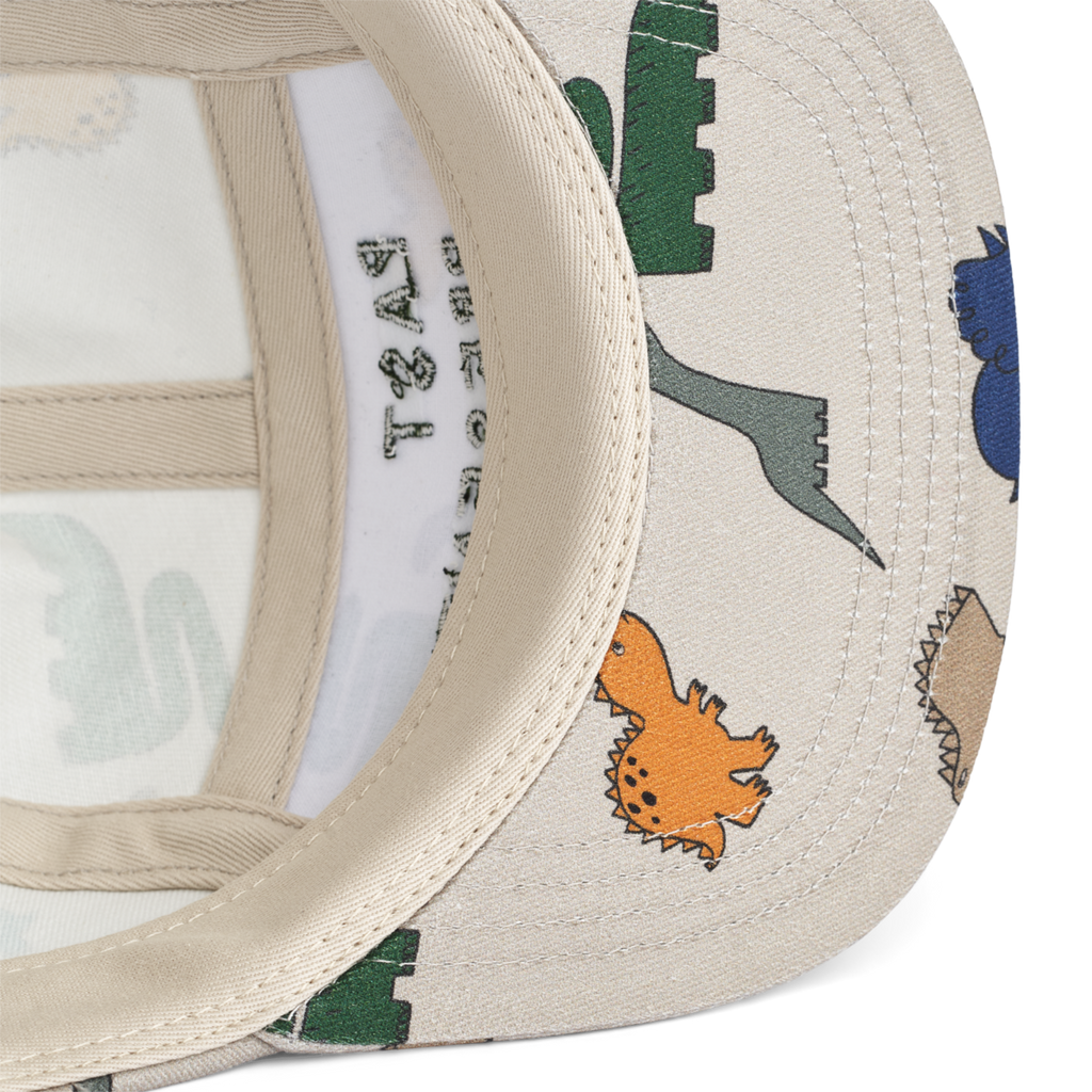 Organic Cotton Visor Hat, Dinosaurs