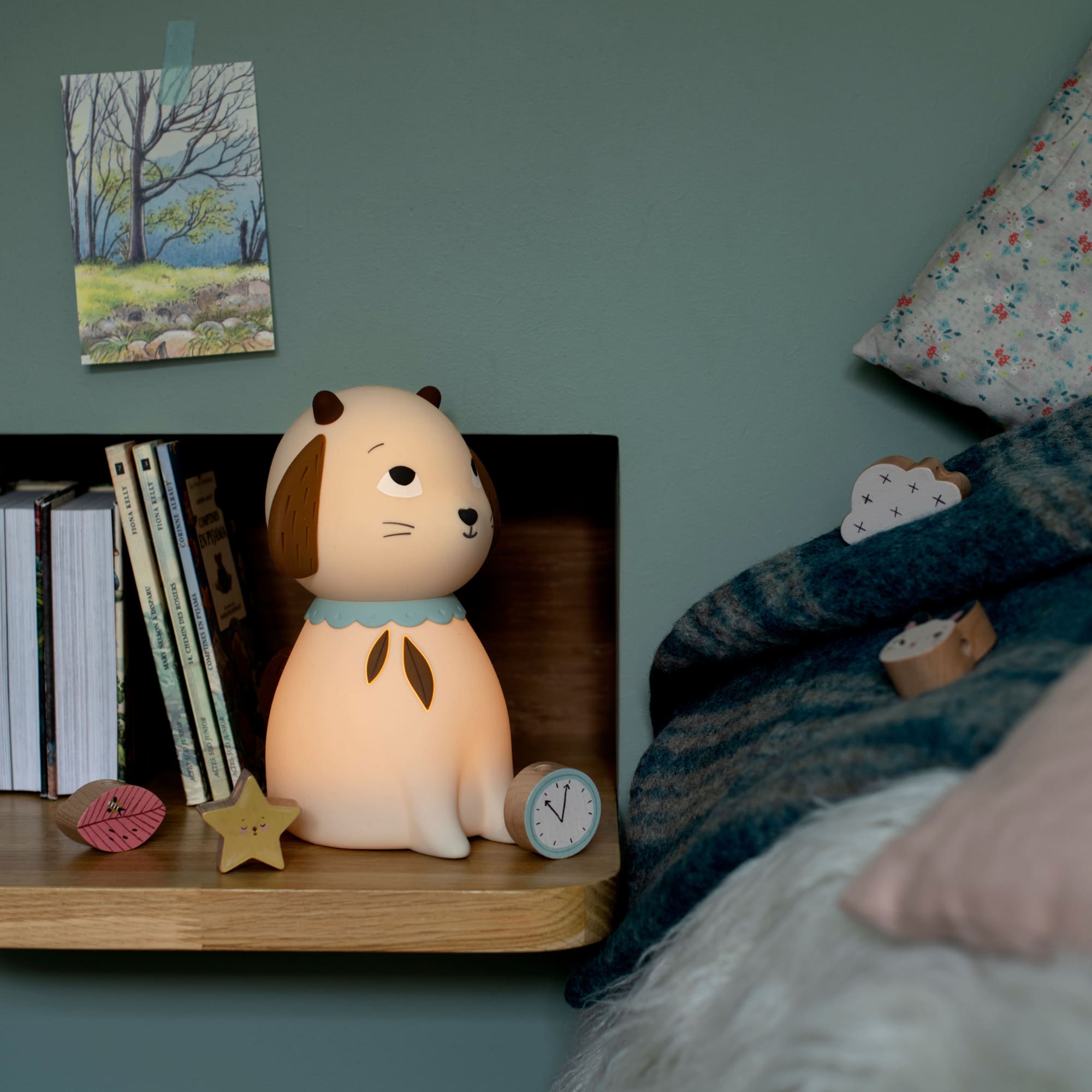 Lampada da notte regolabile in silicone, Pecora