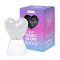 Magic lamp with glitter, Heart