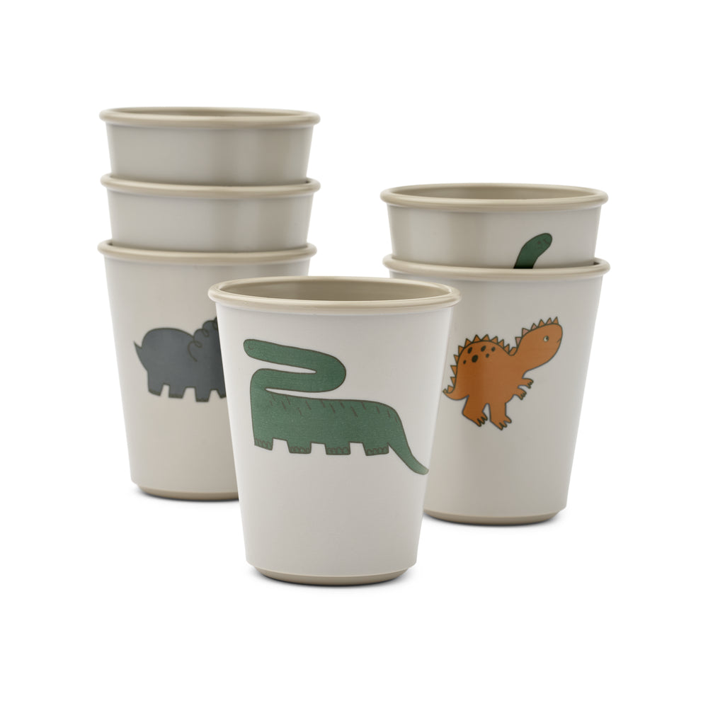 Set di bicchieri (6 pz), Dinosauri