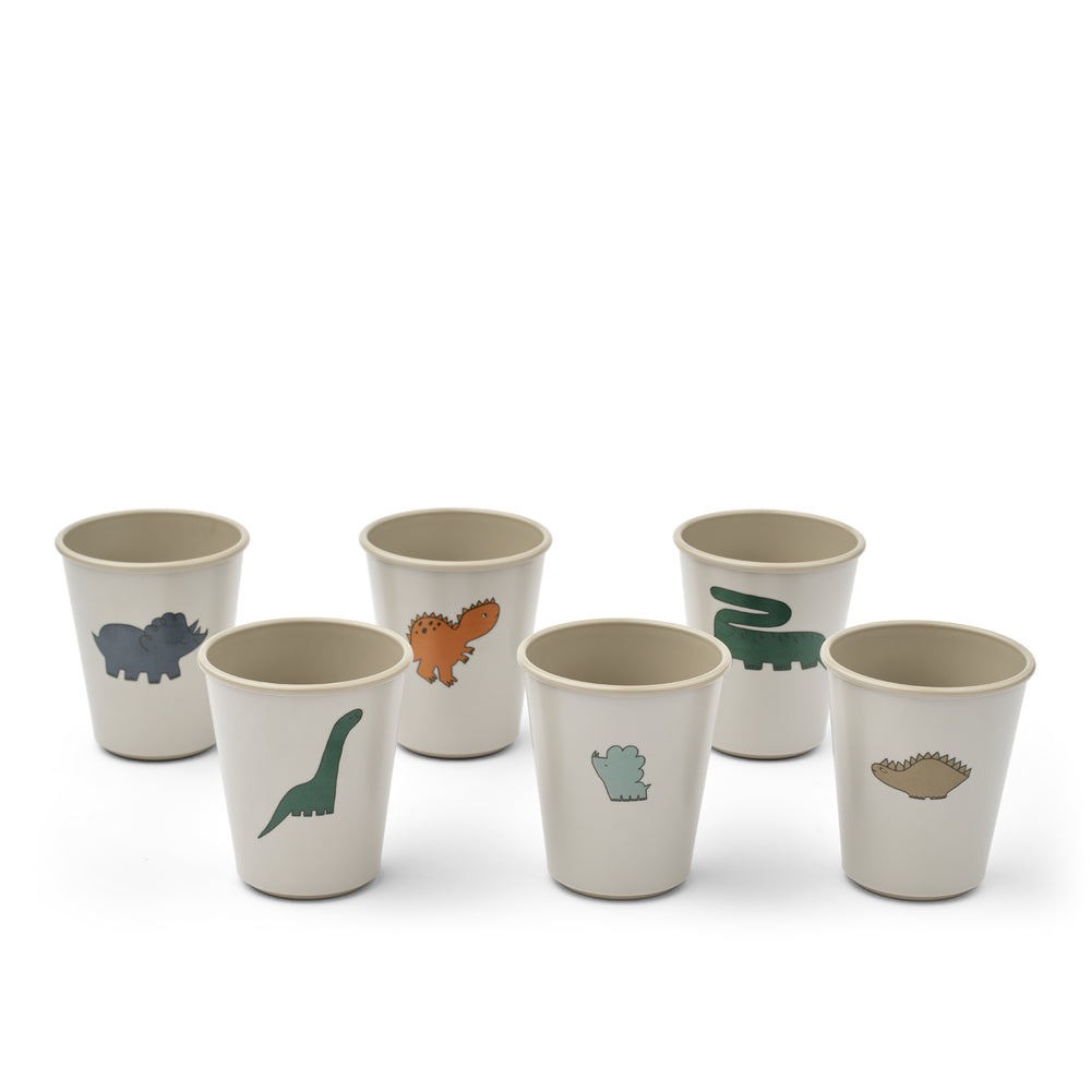 Set di bicchieri (6 pz), Dinosauri