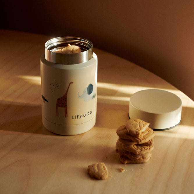 Thermal food jar in stainless steel, Safari