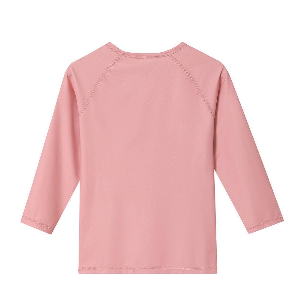 T-shirt manches longues de protection solaire, Baleine rose