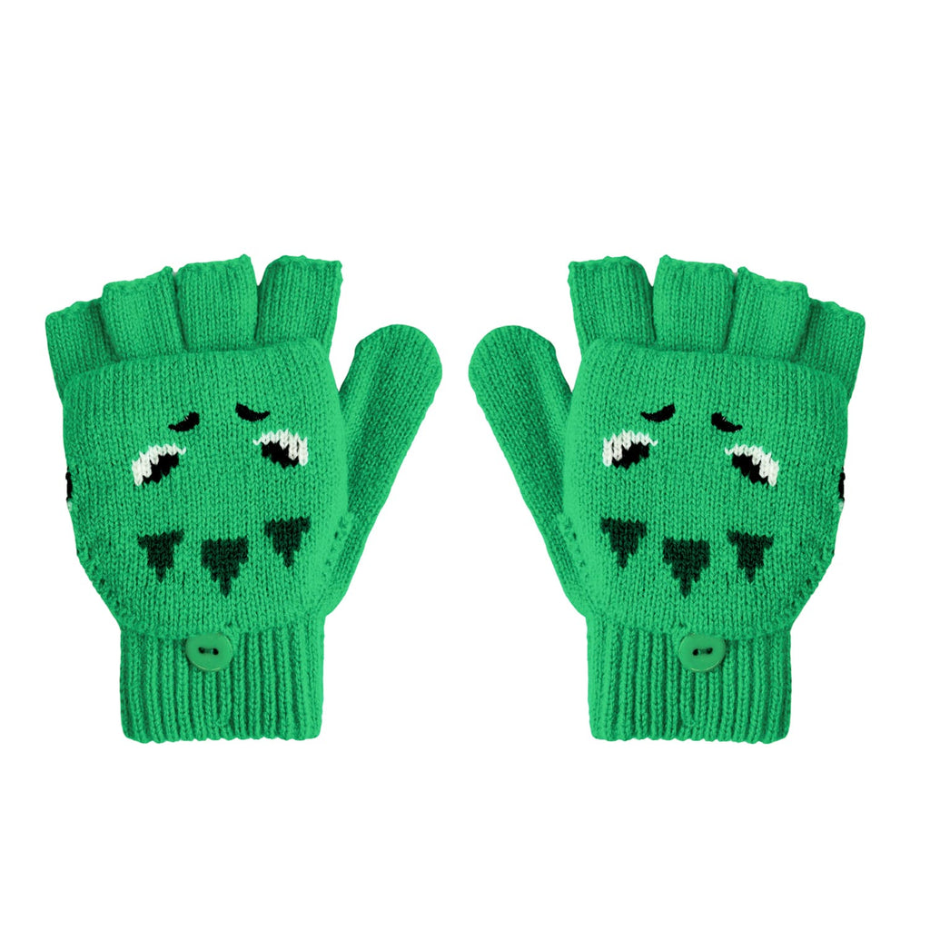 Knitted Gloves, Dinosaur