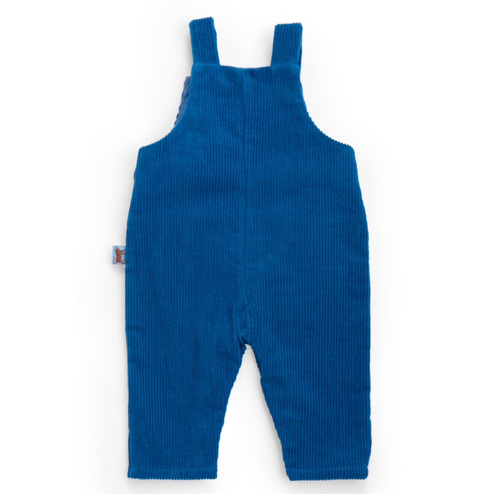Dungarees in blue corduroy, Maxence