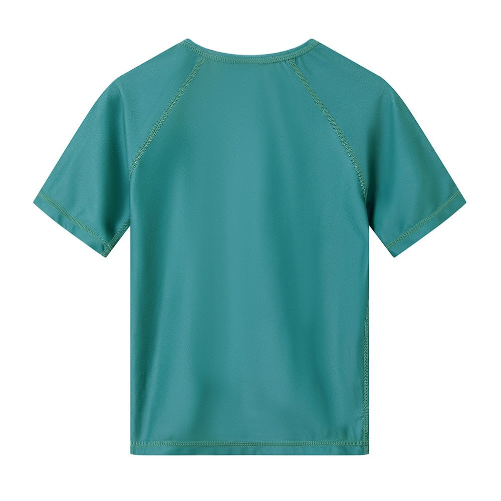 Maglietta con protezione solare, Balena verde