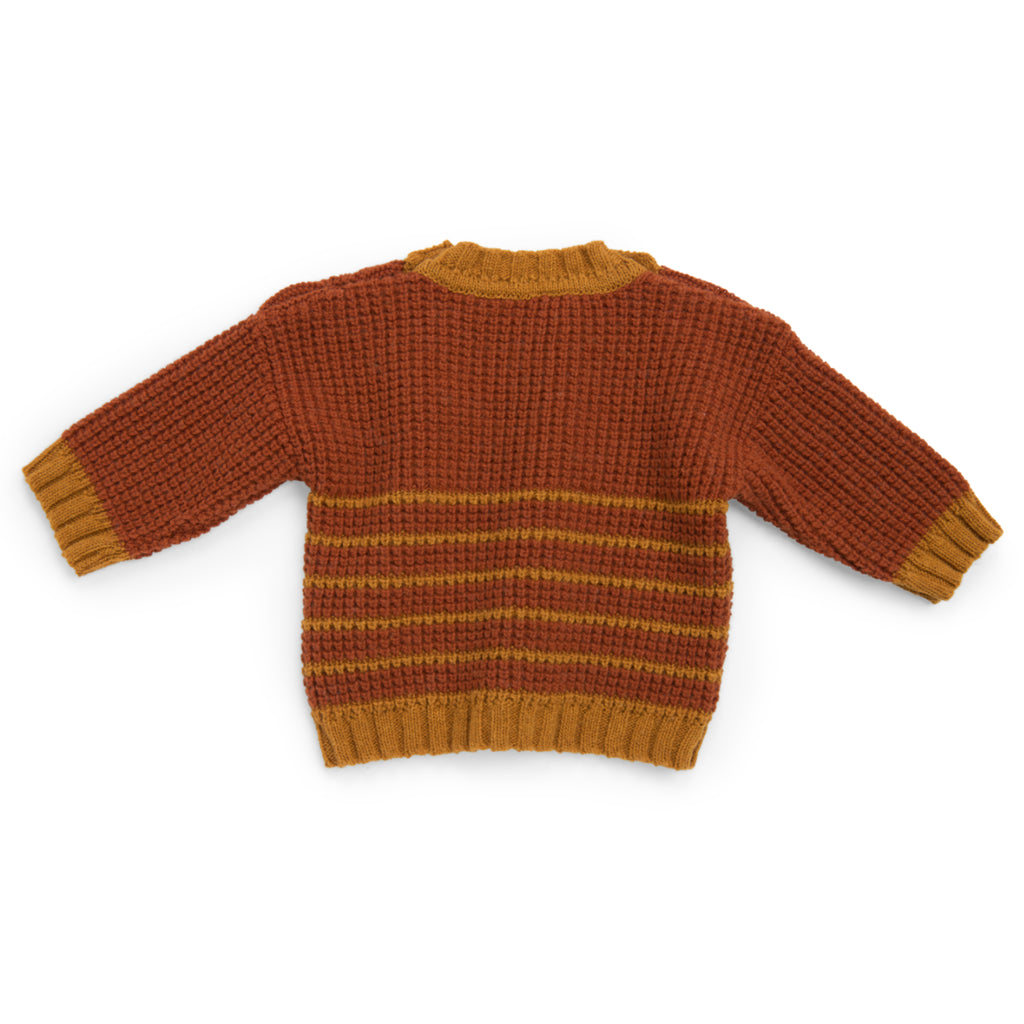 Maglione a righe mattone, Malvine