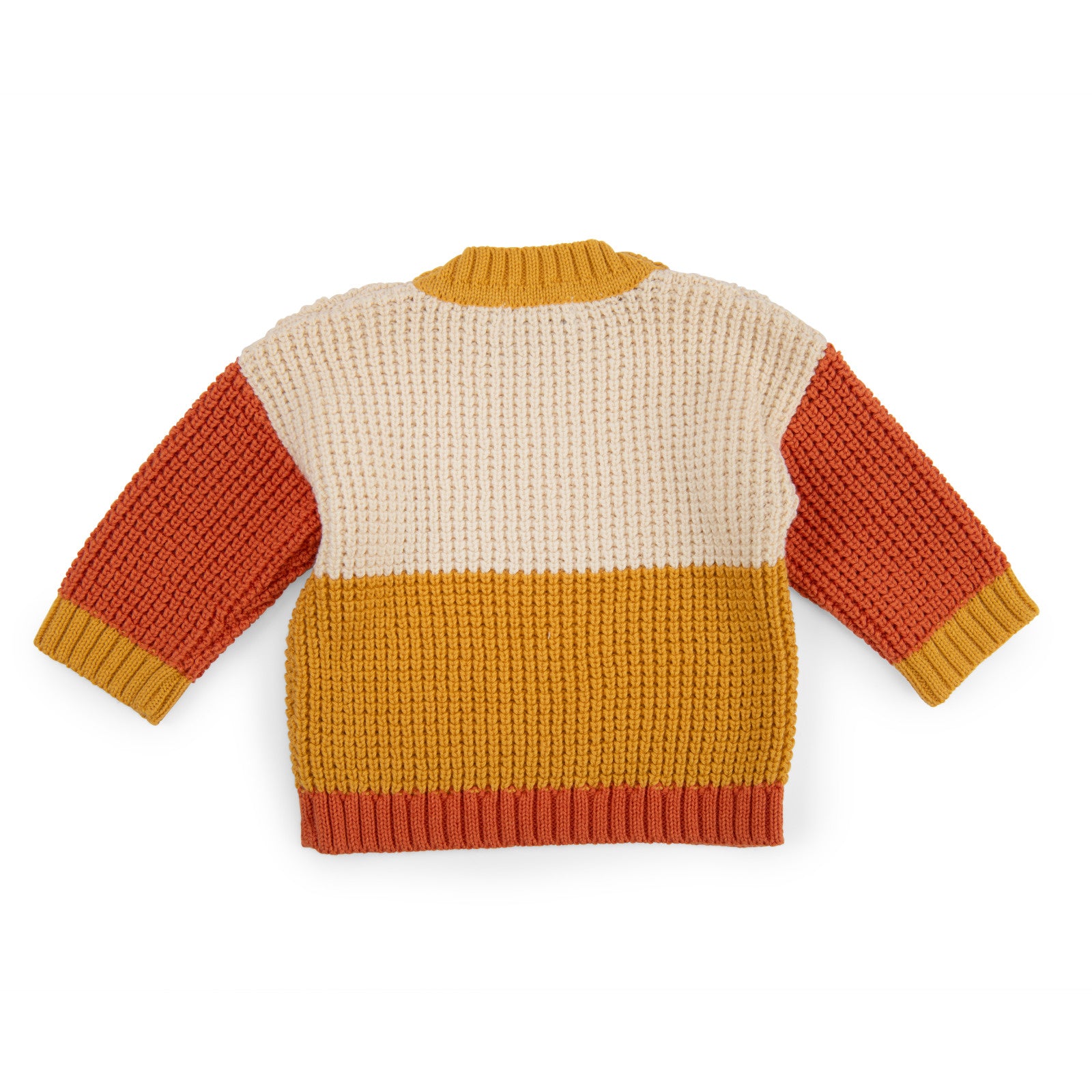 Tricolor cotton knit sweater, Neil
